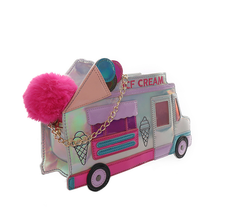 fashion colorful laser ice cream car messenger bagpicture17