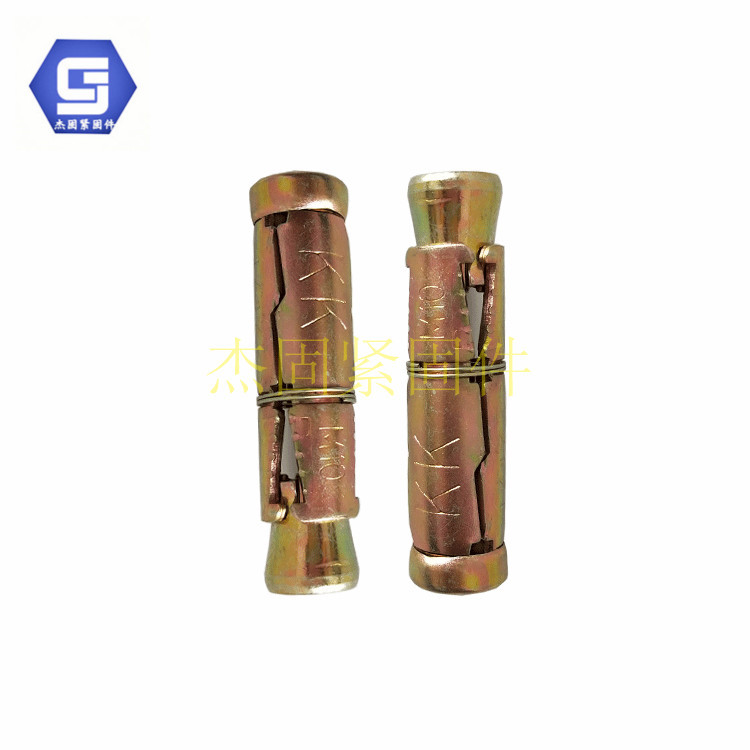 现货供应金属碳钢五彩锌膨胀管M8三片壁虎 拉爆膨胀螺丝内膨胀管