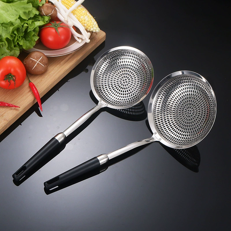 Quanta 304 stainless steel household colander, noodle scoop, frying pan, hot pot line leakage, dumpling filter leakage