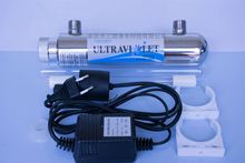 廠家批發6W4分UV滅菌器 水處理售水機不銹鋼過流式紫外線燈殺菌器
