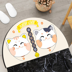 Nordic minimalist Instagram influencer carpet living room bedroom coffee table sofa round cushion cute room rug