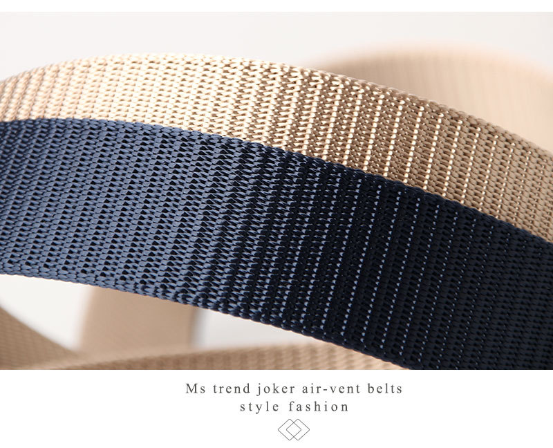 Ceinture En Nylon À La Mode En Alliage Sans Dents Avec Boucle Automatique Pour Hommes display picture 3