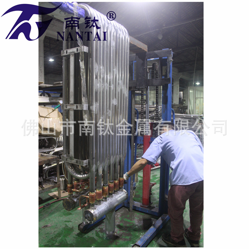 30hp不锈钢钛套管冷凝器厂家批量生产