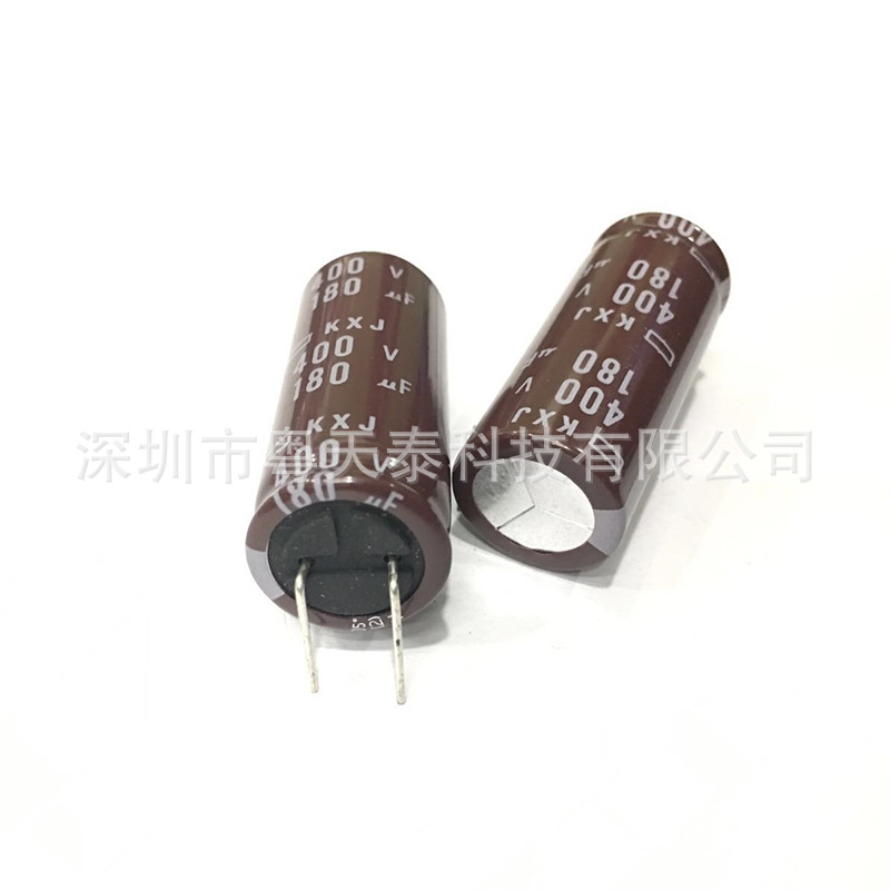 进口原装NCC黑金刚 铝电解电容400V180UF 18X45 KKJ系列七字脚