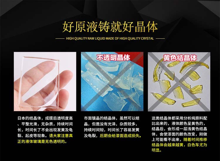 皇卡液体玻璃晶体对比