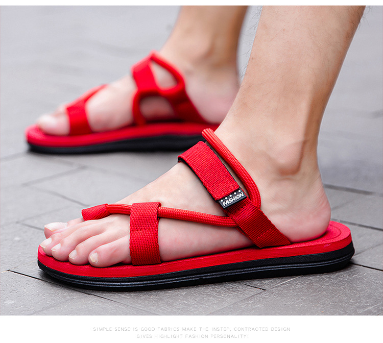 New summer slippers men's hot couple beach shoes Korean version casual two-use men's Vietnamese sandals foreign trade 22 undefined