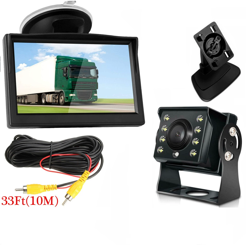 EBAY Новый 5-дюймовый автомобильный монитор HD камера заднего вида для грузовиков 12-24 В Универсальная заводская цена