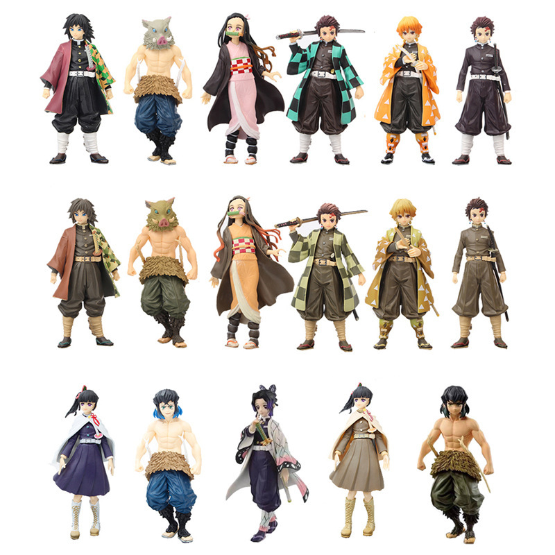 鬼灭之刃手办模型公仔动漫周边灭鬼之刃桌面摆件福袋礼物玩具玩偶|ms