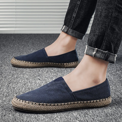 Canvas shoes 2020 summer new Chinese style fisherman shoes for men, fashionable and trendy casual versatile one-pull slip-on shoes