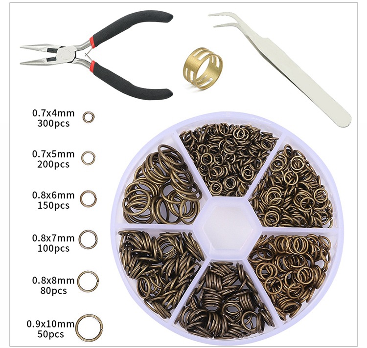 105g Weight DIY Jewelry Accessories Classification 1 Set Quantity Metal, Copper Material Printing Pattern Simple Style Style 1 Set Metal Copper Printing Simple Style 5
