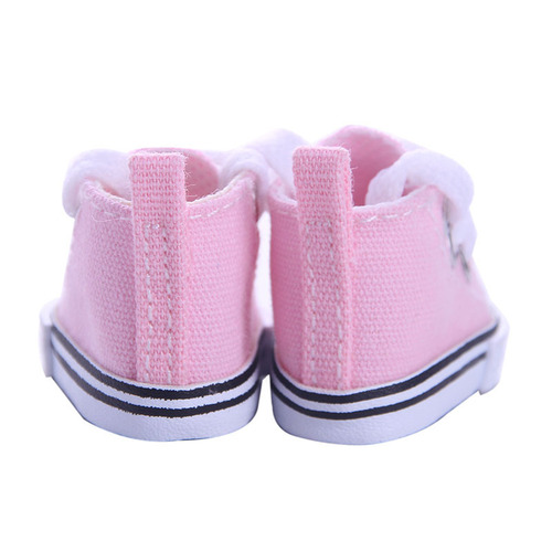 20CM cotton doll shoes 6 points BJD doll casual shoes 5CM small mini canvas shoes doll shoes