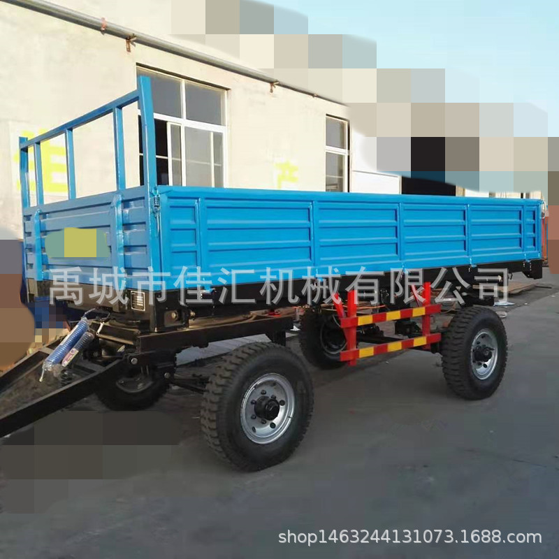 厂家供应5吨10吨20吨拉草拖车 自卸车斗 拖拉机拖斗 高箱板挂车