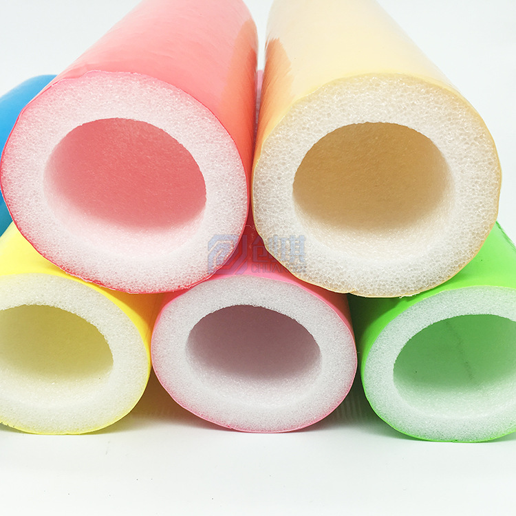 EPE珍珠棉管钢管外包泡沫管淘气堡海绵池跳床防护管吸震包装管