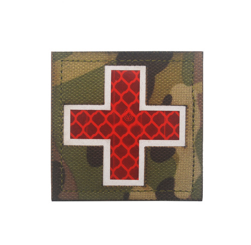 International Rescue Medical First Aid Red Cross Badge Rescue Snake Embroidery PVC Armband Velcro Morale Badge Badge