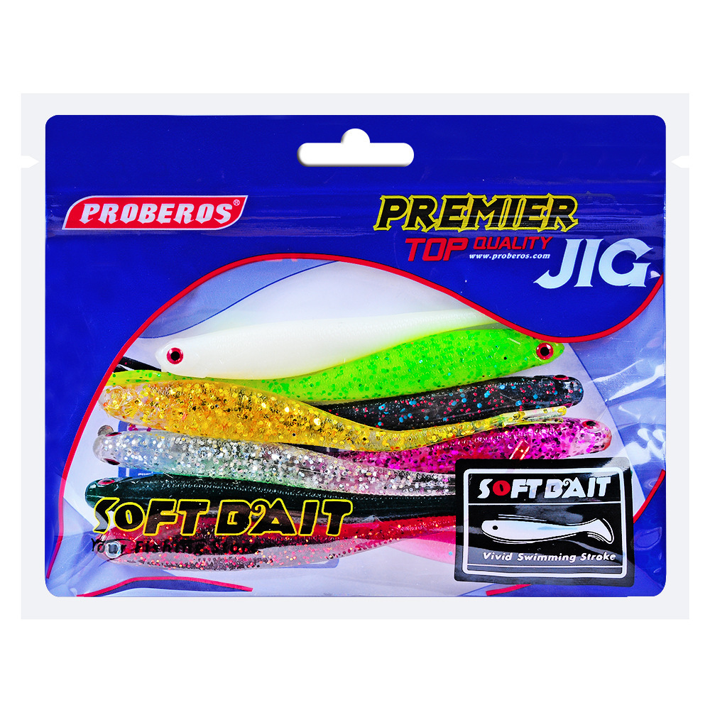 Soft Jerkbaits Flukes Fishing Lure Fresh Water Bass Swimbait Tackle Gear