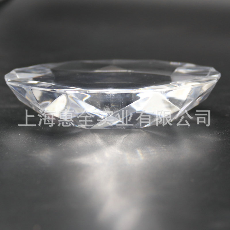 透明亚克力异形切割 仿水晶亚克力工艺品镜面板 亚克力透明平钻