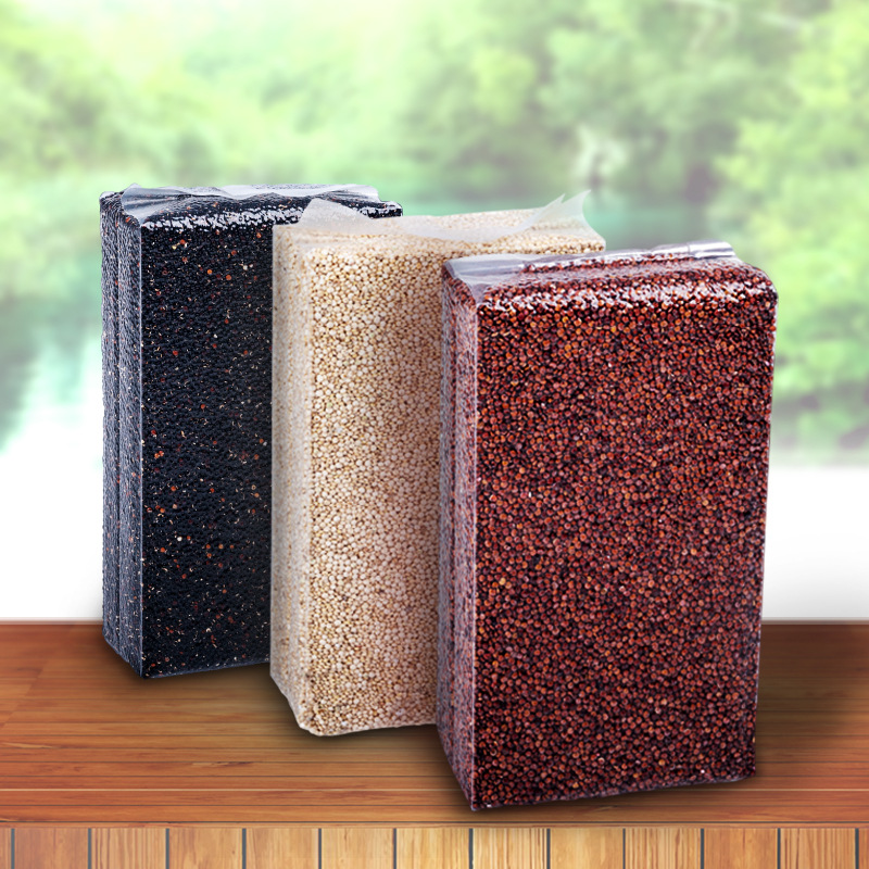 3斤装三色藜麦1:1:1红白黑黎麦批发一件代发真空包装藜麦米