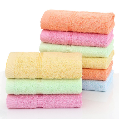 Factory direct sales of bamboo fiber towels, water-absorbent and soft, children's and adults' household face washcloths, dropshipping