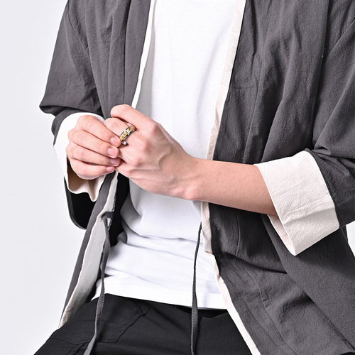 China Dragon Panlong Rotatable Stress-Relieving Ring, Majestic Dragon Rising Retro Men's Signet Ring, Factory Direct Sales