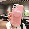 Painted epoxy resin, phone case heart shaped, tubing, iphone11, 2020