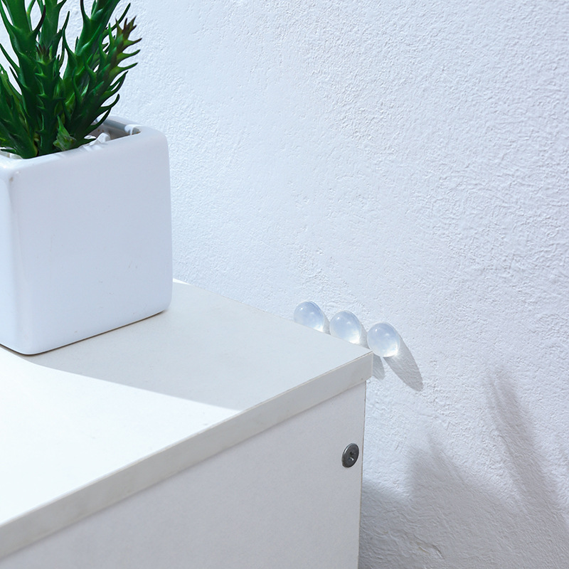 Silicona anti-colisión grano hogar manija de la puerta estera puerta trasera del Gabinete puerta anti-colisión grano etiqueta de la pared refrigerador anti-colisión anti-ruido etiqueta de la puerta