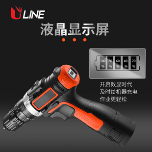 Rechargeable drill Lithium electric drill with digital display electric screwdriver torque drill hand drill household impact drill tool manufacturers