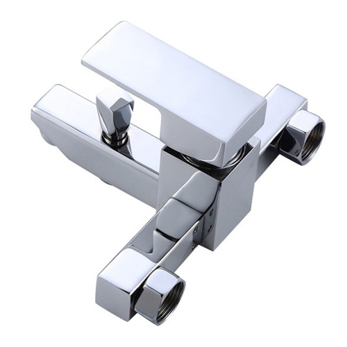 Sanlian bathroom shower faucet square bathtub faucet bathroom electroplated copper faucet basin faucet