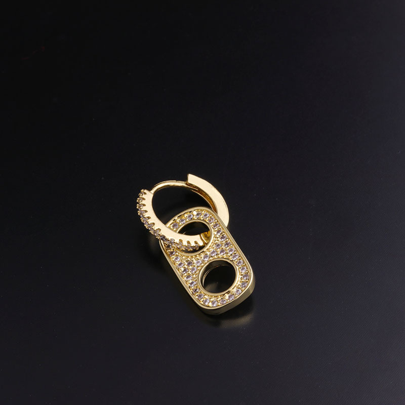 fashion inlaid zircon earrings