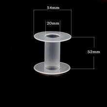 DIY半透明连体工字轴鱼线塑料小绕线轴线盘塑料线轴支持定做