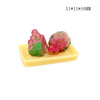 Realistic fruit doll house, food play, jewelry, resin with accessories, handmade, wholesale