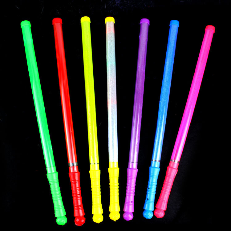 electronic rainbow big flashing colorful light stick