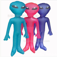 充气外星人PVC卡通公仔玩具充气环保材质儿童人偶玩具