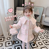 Woolen coat, children's long colored down jacket, 2020, western style, mid-length