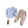 Autumn children's set for boys for leisure, children's clothing, Korean style, cotton and linen, classic length, long sleeve, wholesale