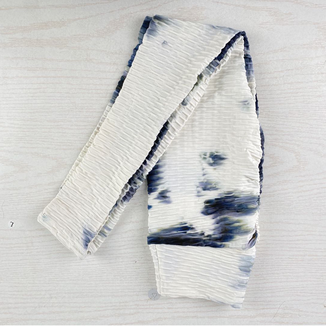 coser ropa de yoga de una pieza con eslinga tie-dye NSLX9003