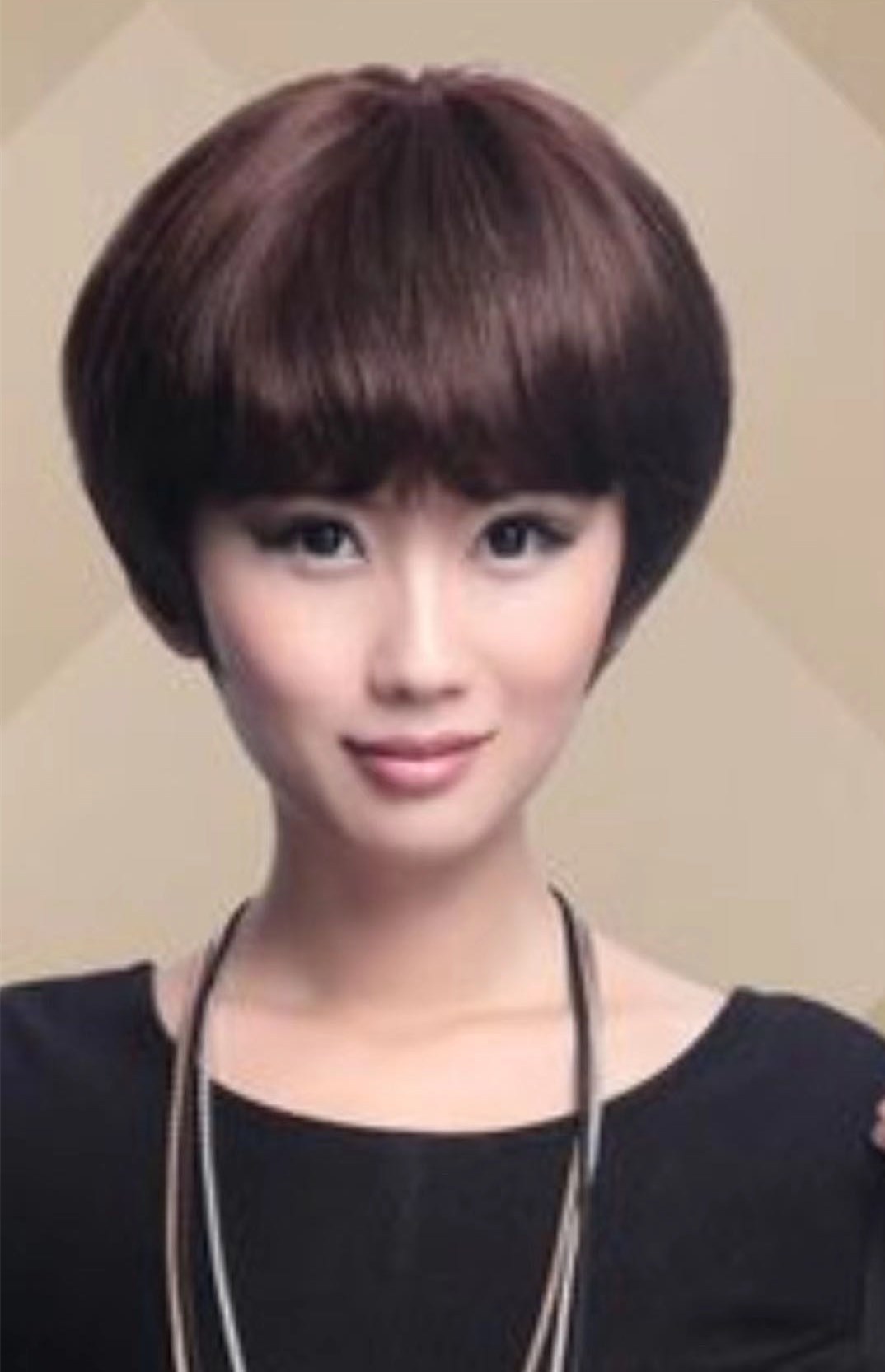 Peluca de pelo corto de pelo real marrón rojizo, funda completa para mujer, peluca de moda de mediana edad y ancianos, cabello corto, cabello real, transpirable