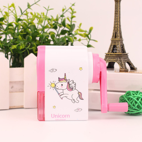 Creative automatic pencil sharpener cartoon mechanical pencil sharpener children's hand-crank pencil sharpener stationery wholesale pencil sharpener