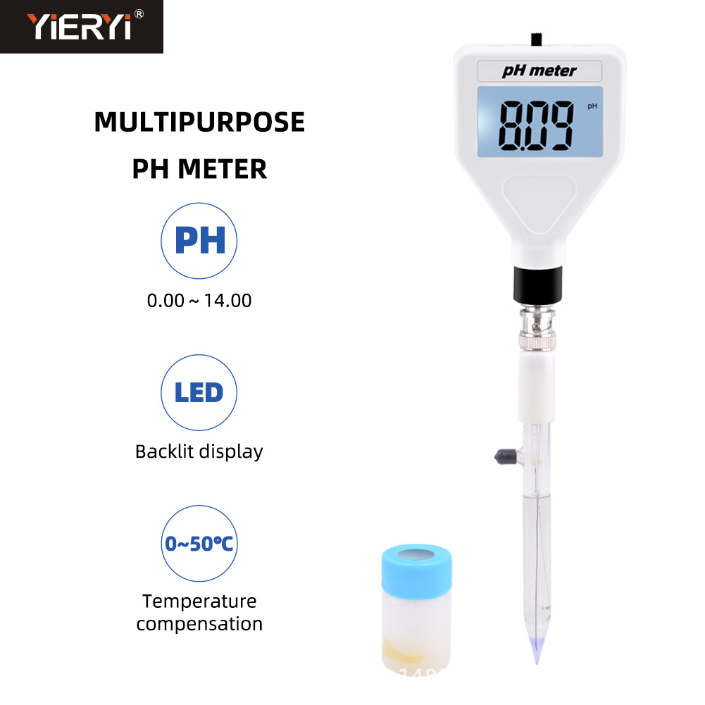 多功能ph计 数显式酸度计ph检测数显式酸碱度计 水果肉类土壤测试