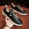 Universal casual footwear, sneakers for leather shoes, 2023, autumn, trend of season, Korean style, internet celebrity