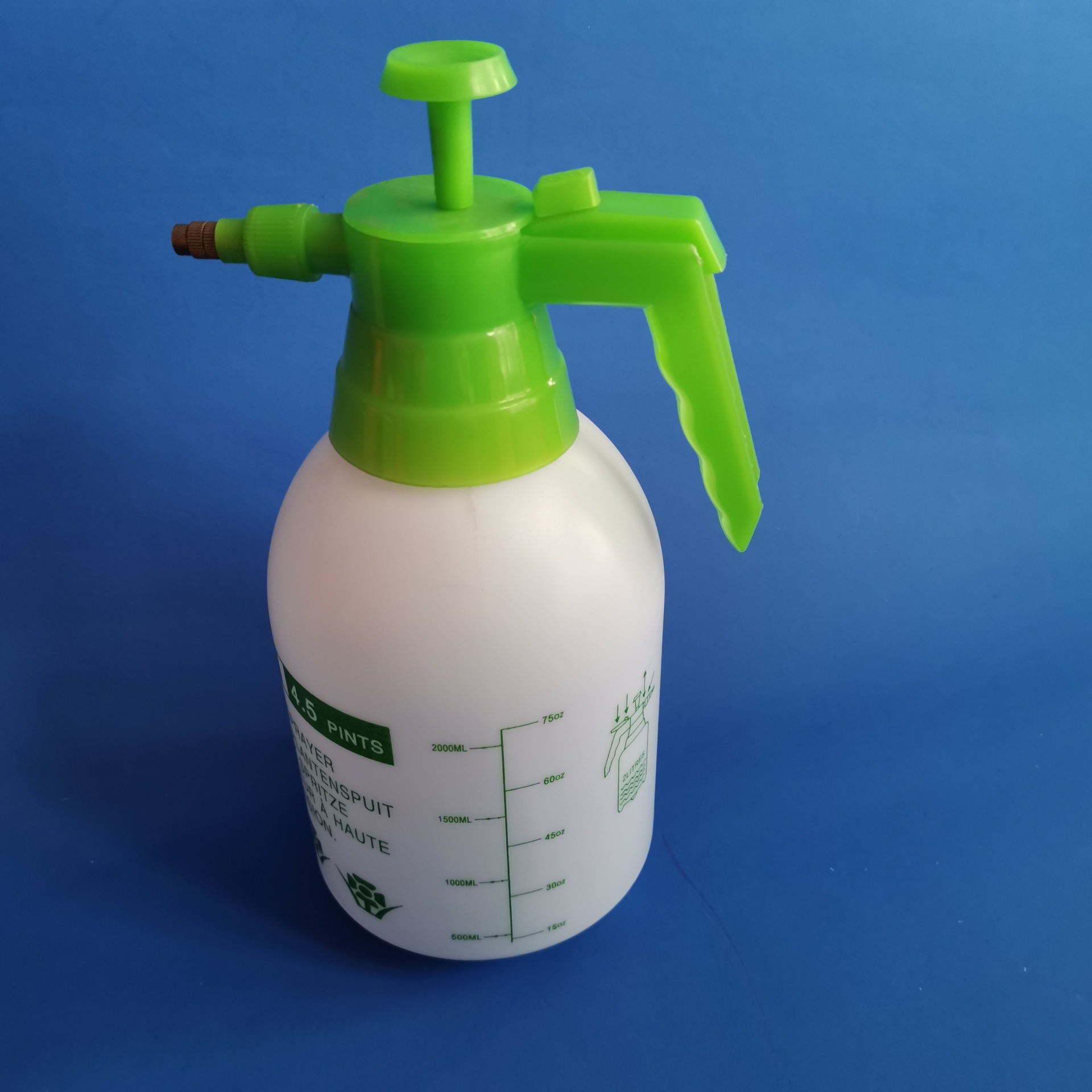 2L花壶园林园艺小喷壶洒水壶龙纹精美浇花壶手压式喷水壶