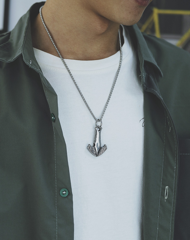 Collier En Acier Au Titane Pour Homme display picture 5