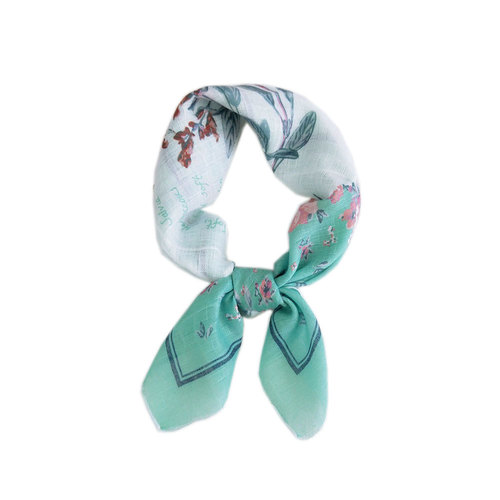 58 new cotton and linen small square scarves for women, spring and autumn, Korean all-match small scarves, headscarves, fashionable decorative scarves