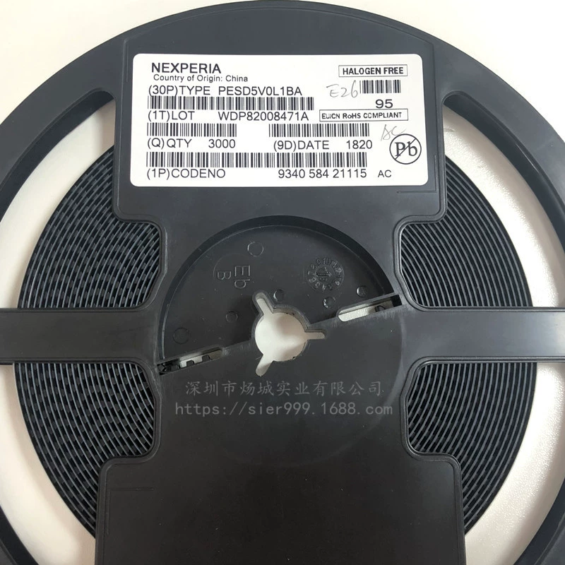 PESD5V0L1BA шелкография AC SOD-323 антистатический диод транзистор защиты от ESD