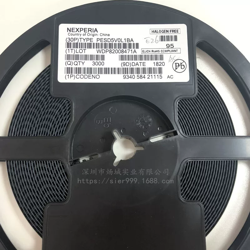 PESD5V0L1BA шелкография AC SOD-323 антистатический диод транзистор защиты от ESD
