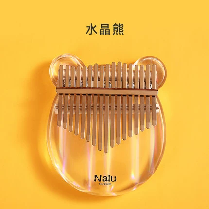 Kimi thumb crystal transparent mini finger piano Kalinba mother pointed at the piano beginner crystal instrument female