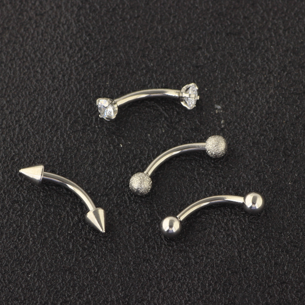 Nose Nail Mixed Set Stainless Steel Lip Nail Eyebrow Nail Nose Piercing Jewelry Wholesale Laughing Cat detail image 8