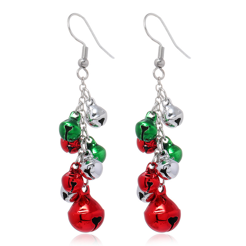 Pendientes Irregulares De Santa Claus De Campana De Navidad Simple Al Por Mayor Nihaojewelry display picture 9