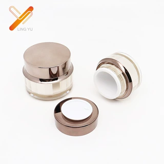 定制亚克力菱角瓶 新款高端护肤品膏霜瓶30/50g塑料化妆品套装瓶