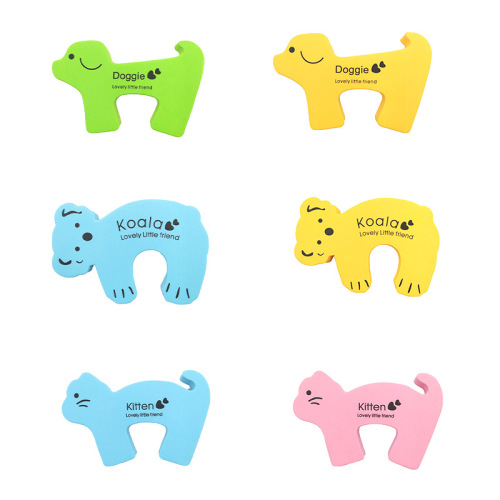 Thickened Cartoon Baby Safety Door Stop Door Barrier Baby Safety Door Stop Safety Accessory OPP Bag Packaging Safe and Eco-Friendly