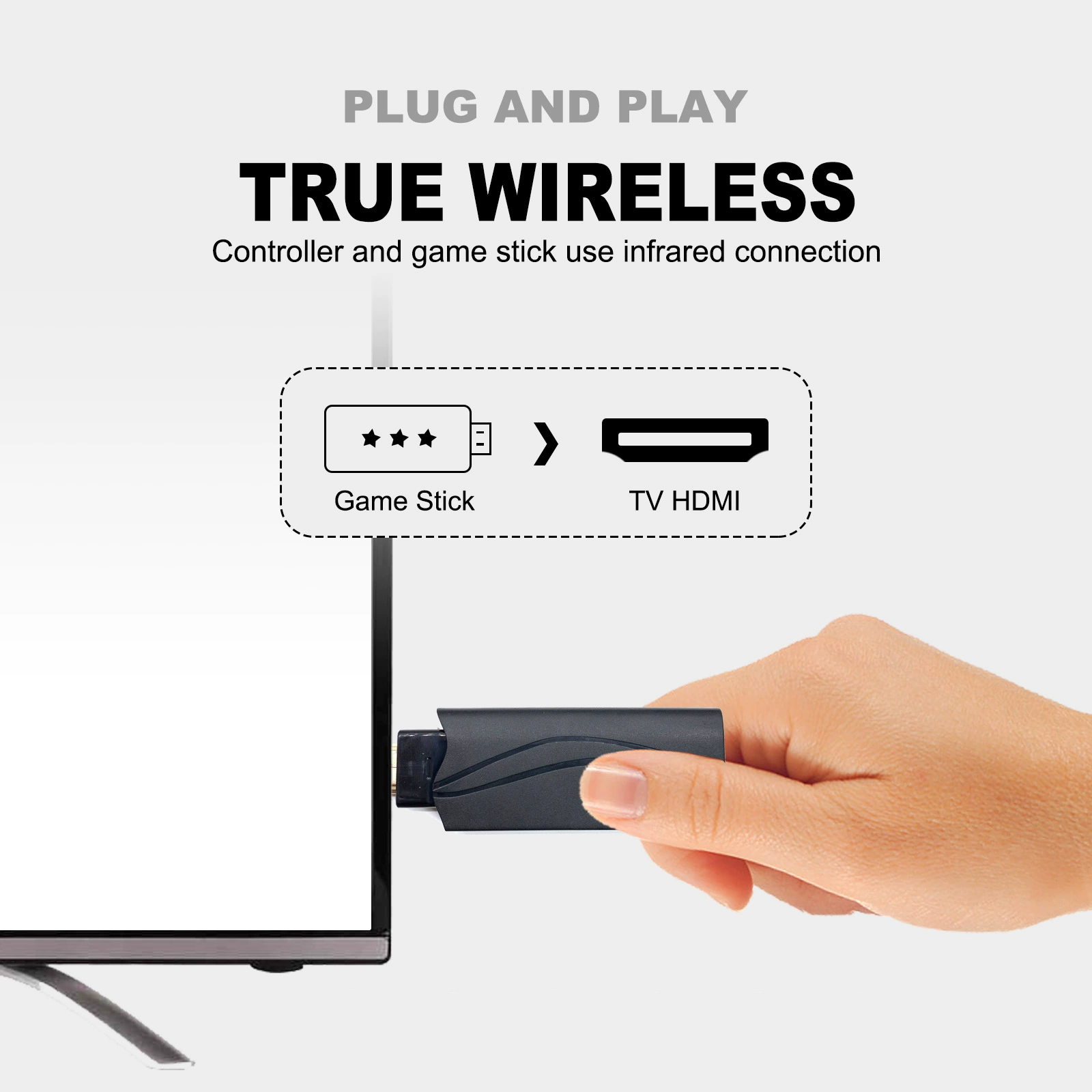 Mini Game Console (Ubao Y3) — 4K HD, Wireless Bluetooth Controllers, 628 Built-in Games